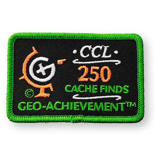 250 Finds Geo-Achievement Patch