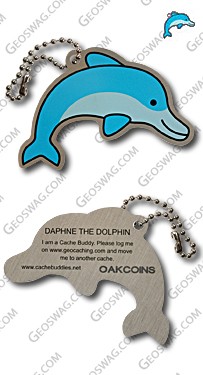 Daphne the Dolphin Travel Tag